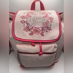 Juicy Couture Juicy in Bloom Backpack Powder Blush Soft Pink Y2K Style